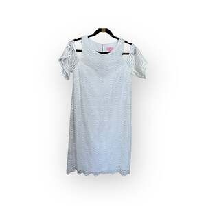 Lilly Pulitzer white lace shift dress